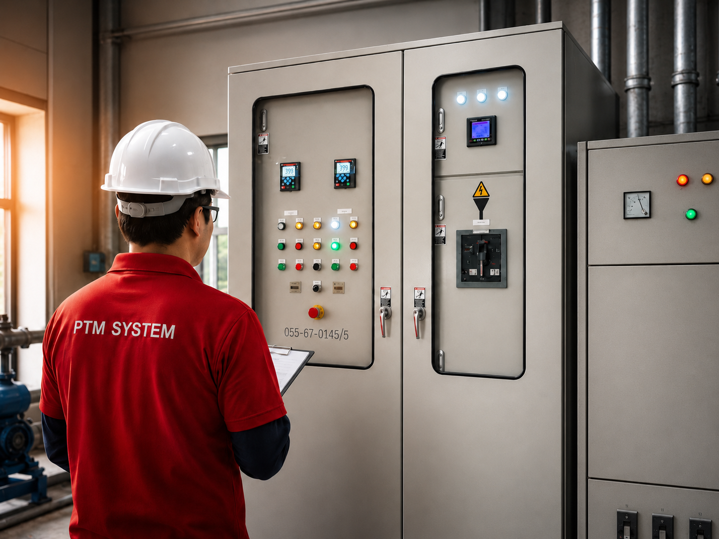 ทีมงาน PTM SYSTEM ตรวจสอบระบบควบคุม